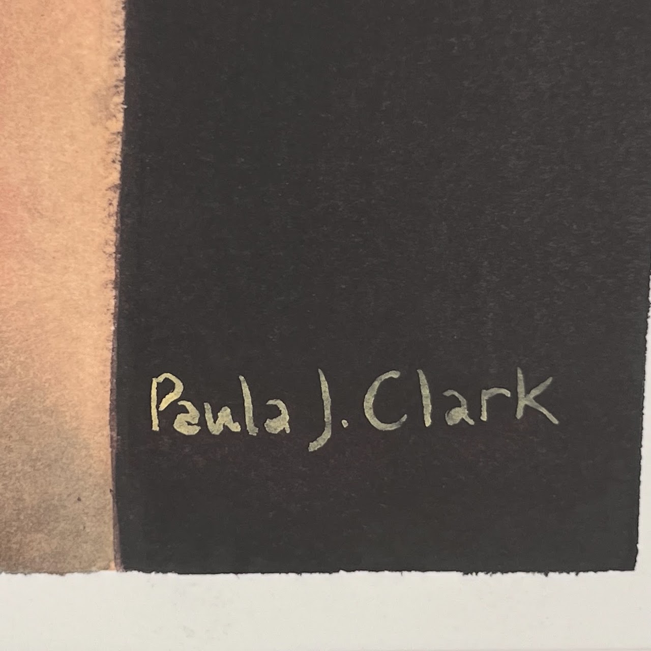 Paula J. Clark Signed Watercolor Painting #4