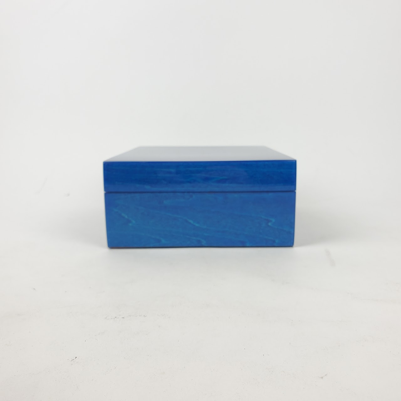 Blue Lacquered Decorative Box