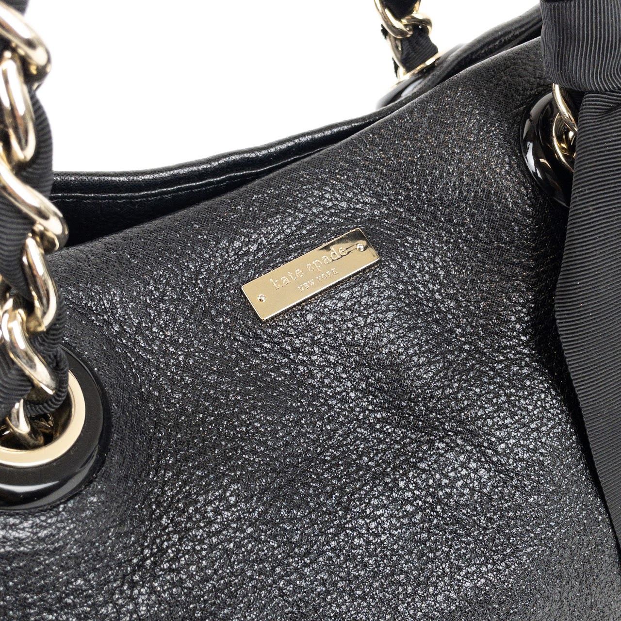 Kate Spade Pebbled Leather Ribbon Handbag