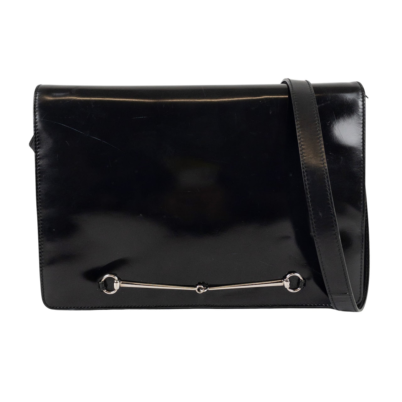 Gucci Vintage Patent Leather Shoulder Bag