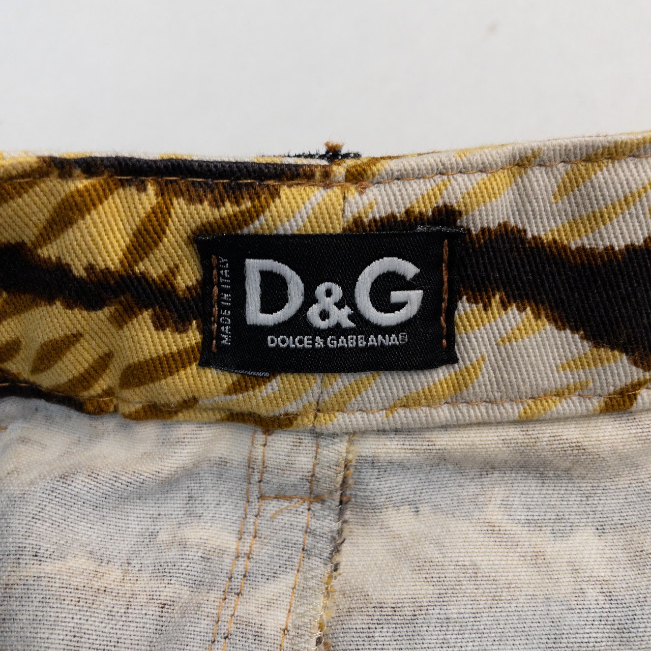 Dolce & Gabbana Denim Tiger Two-Piece Set