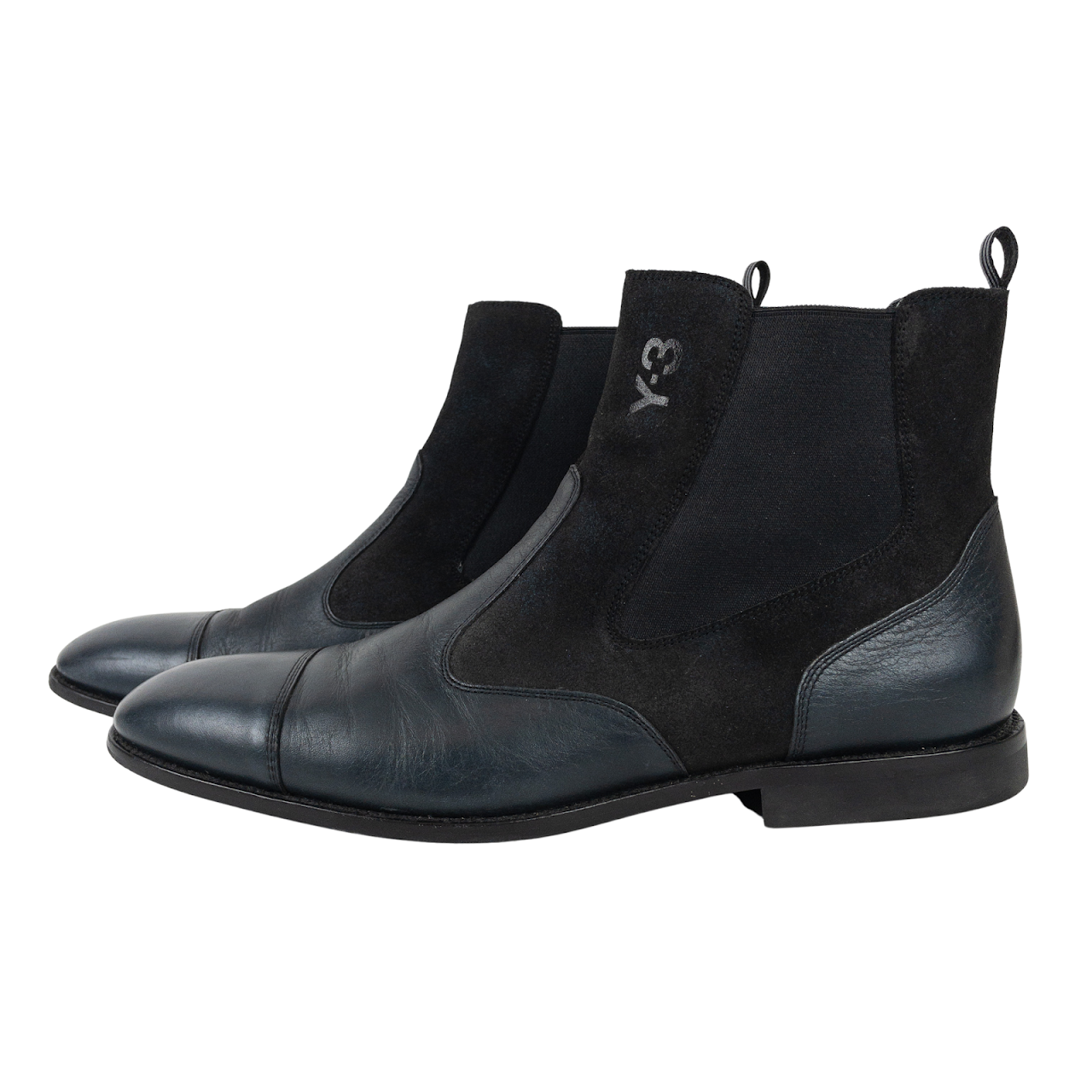 Yohji Yamamoto Y-3 Suede & Leather Chelsea Boots