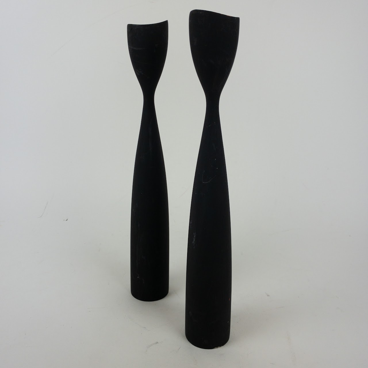 Mid-Century Candle Holder Pair