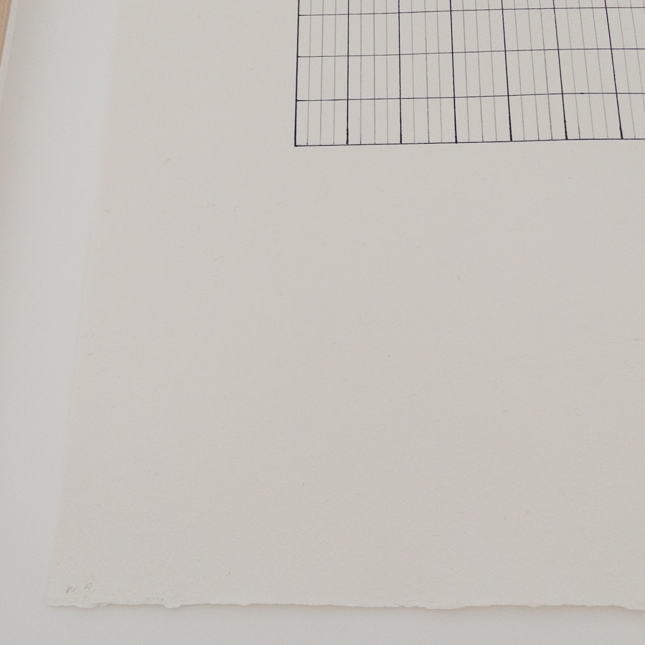 Minimalist Geometric Signed Ink Drawing