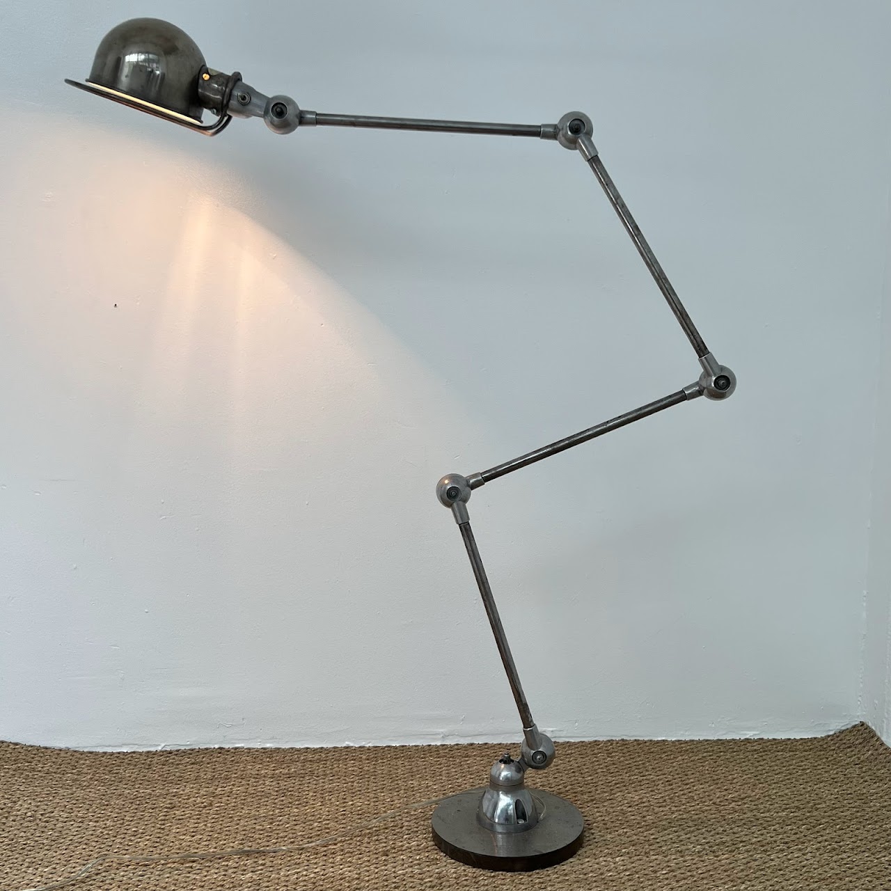 Jieldé French Vintage Industrial Steel Zig-Zag Floor Lamp