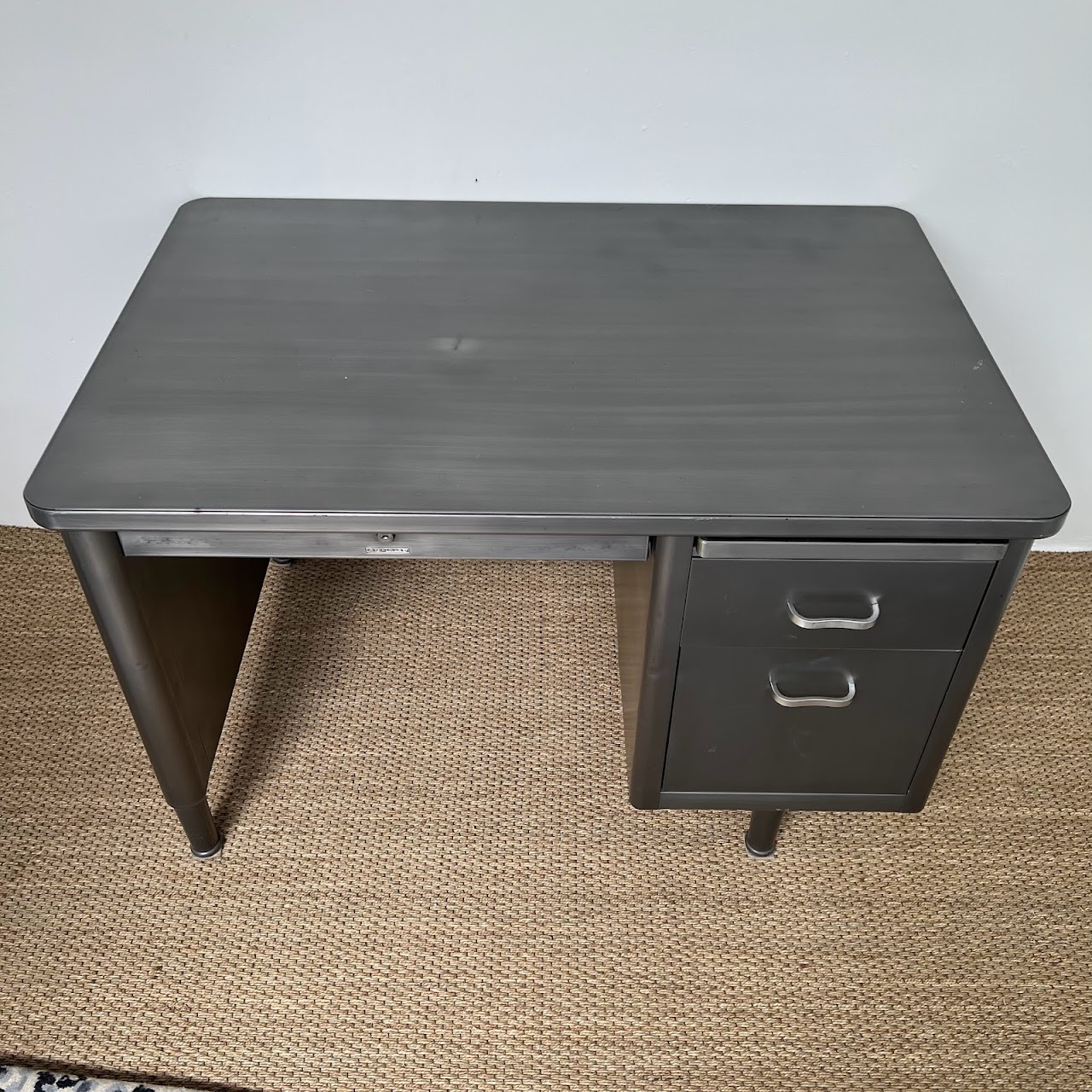 Steelcase Industrial Vintage Tanker Desk