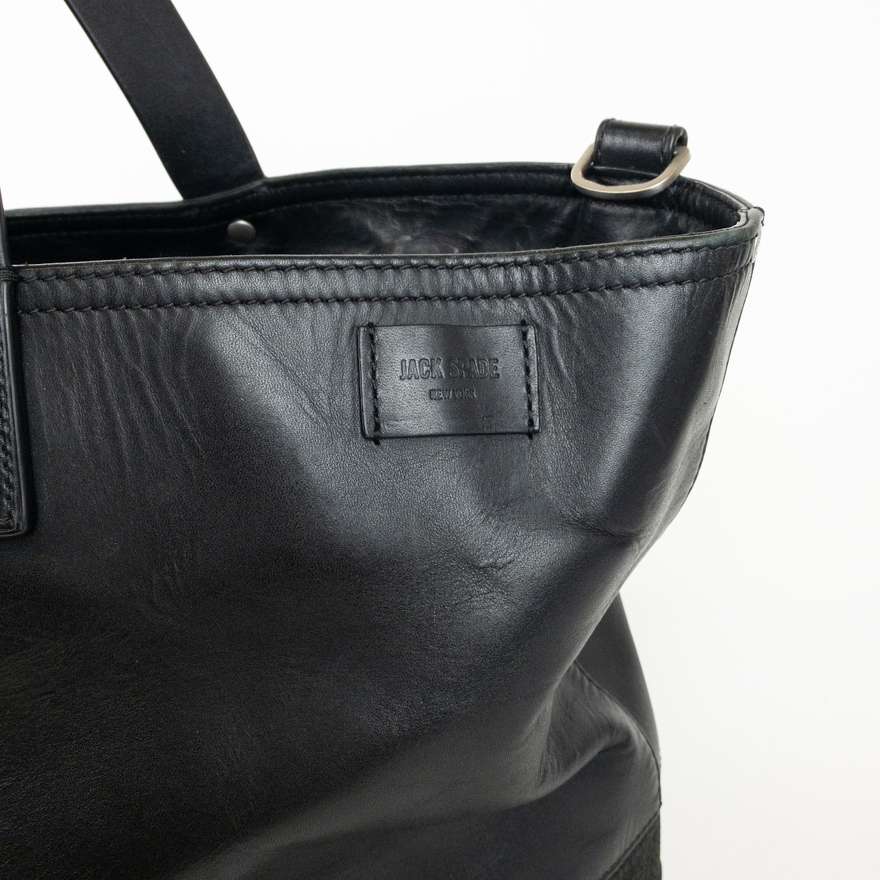 Jack Spade 'Work Like a Dog' Leather Tote