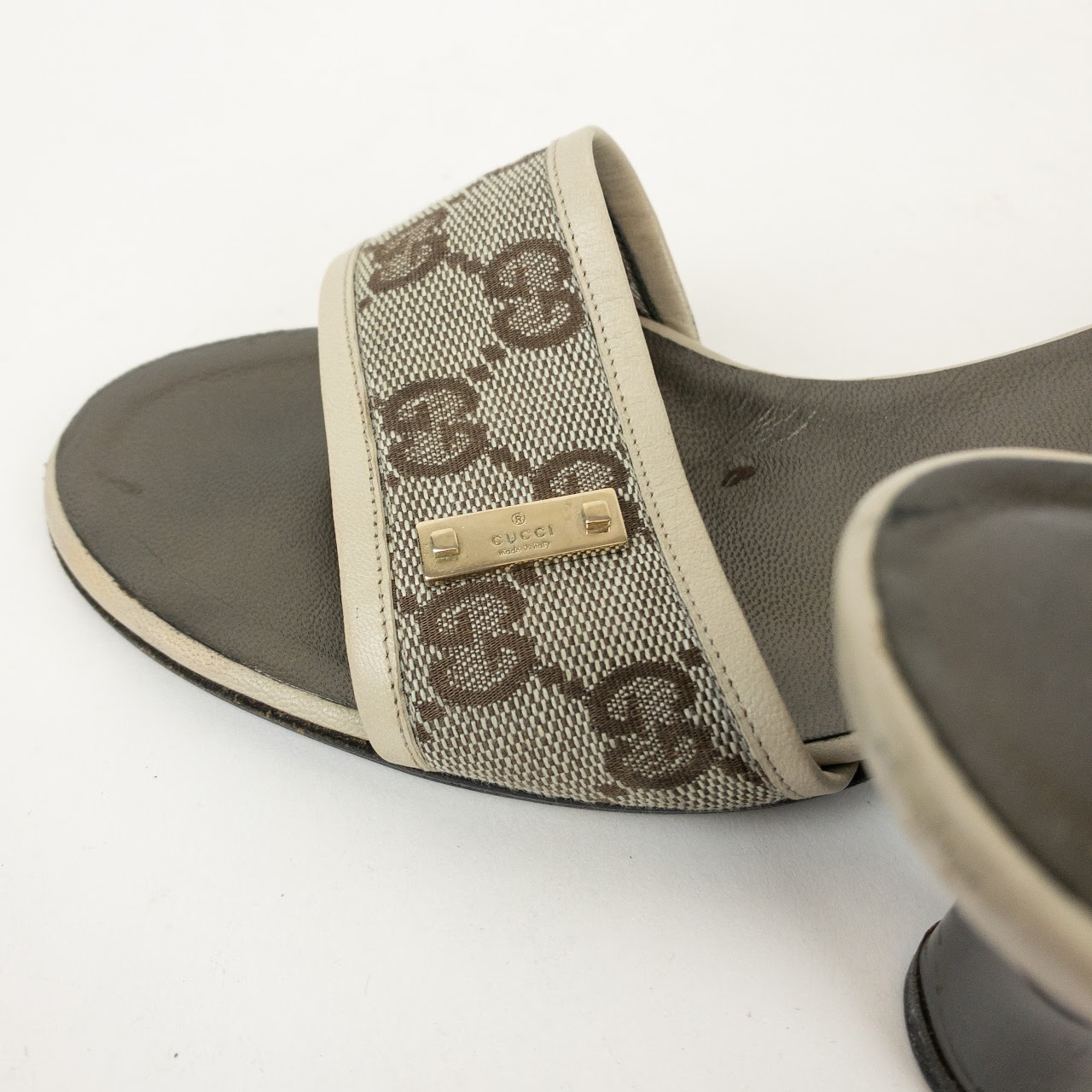 Gucci GG Monogram Canvas Slides