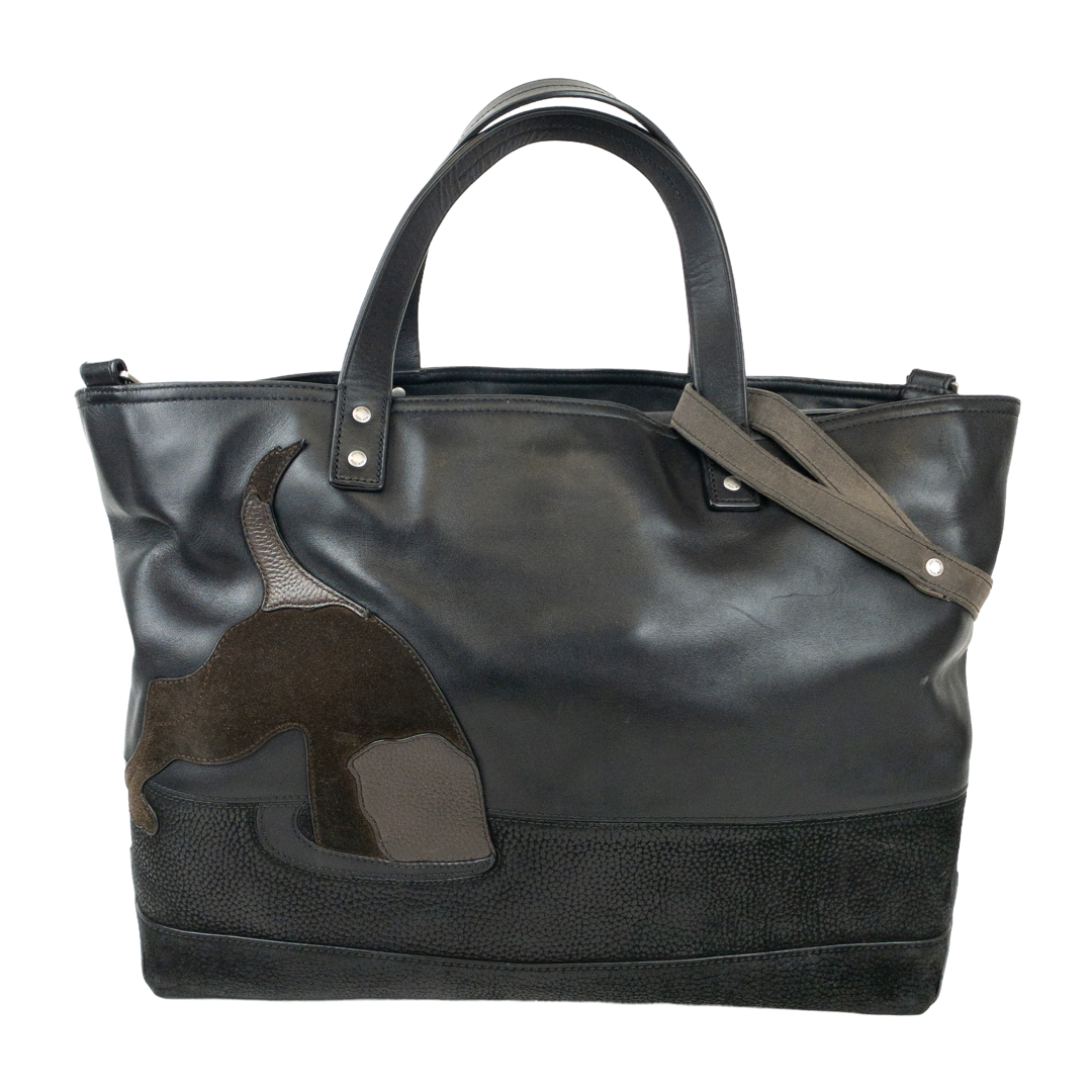 Jack Spade 'Work Like a Dog' Leather Tote