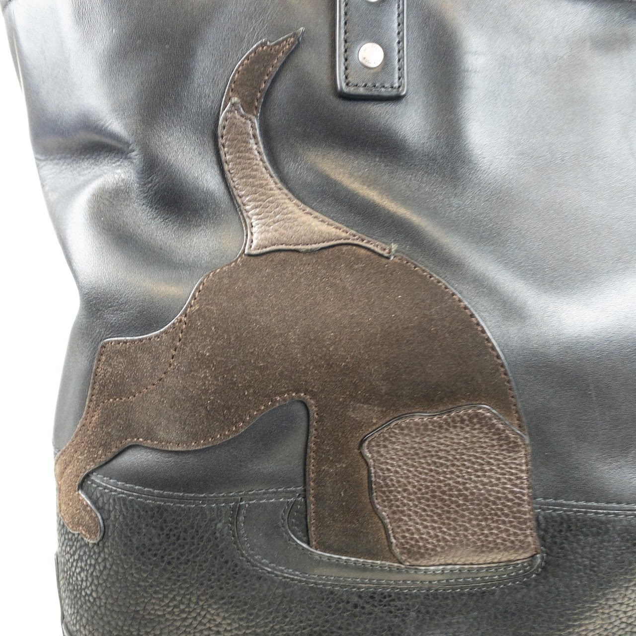 Jack Spade 'Work Like a Dog' Leather Tote