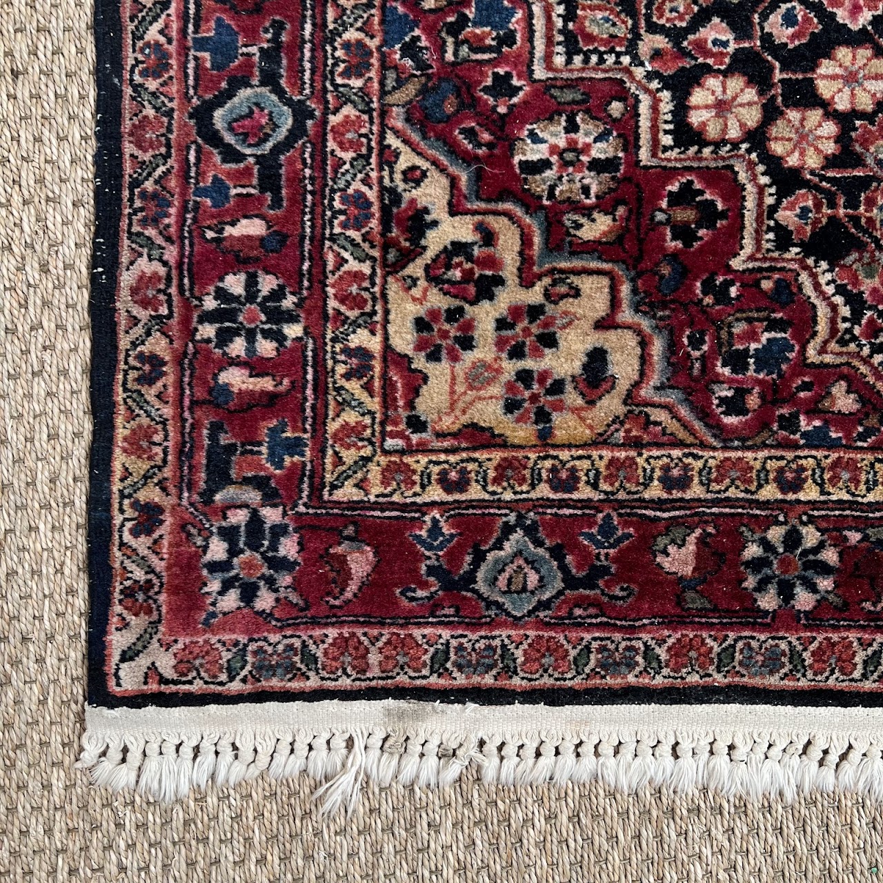 Heriz Wool Floral Area Rug