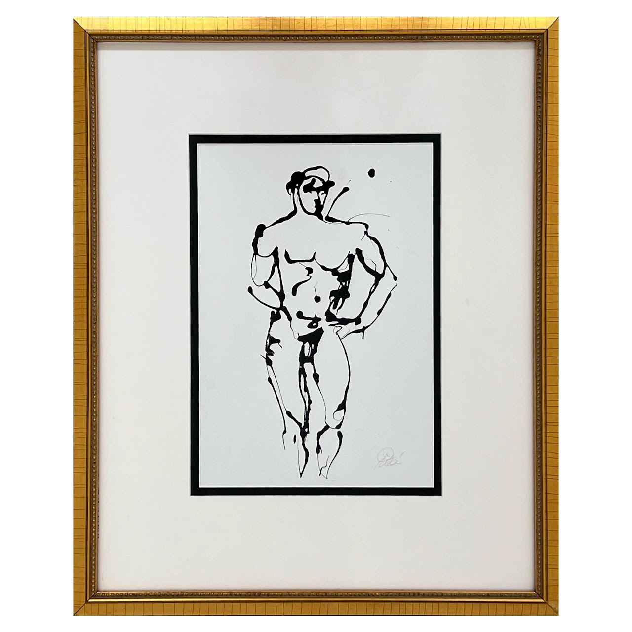 Uta Brauser Signed Contemporary Figural Print