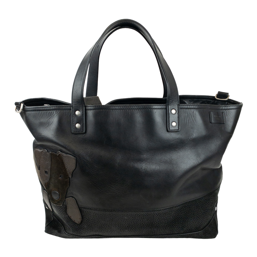 Jack Spade 'Work Like a Dog' Leather Tote