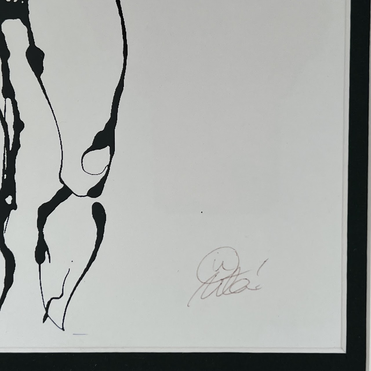 Uta Brauser Signed Contemporary Figural Print