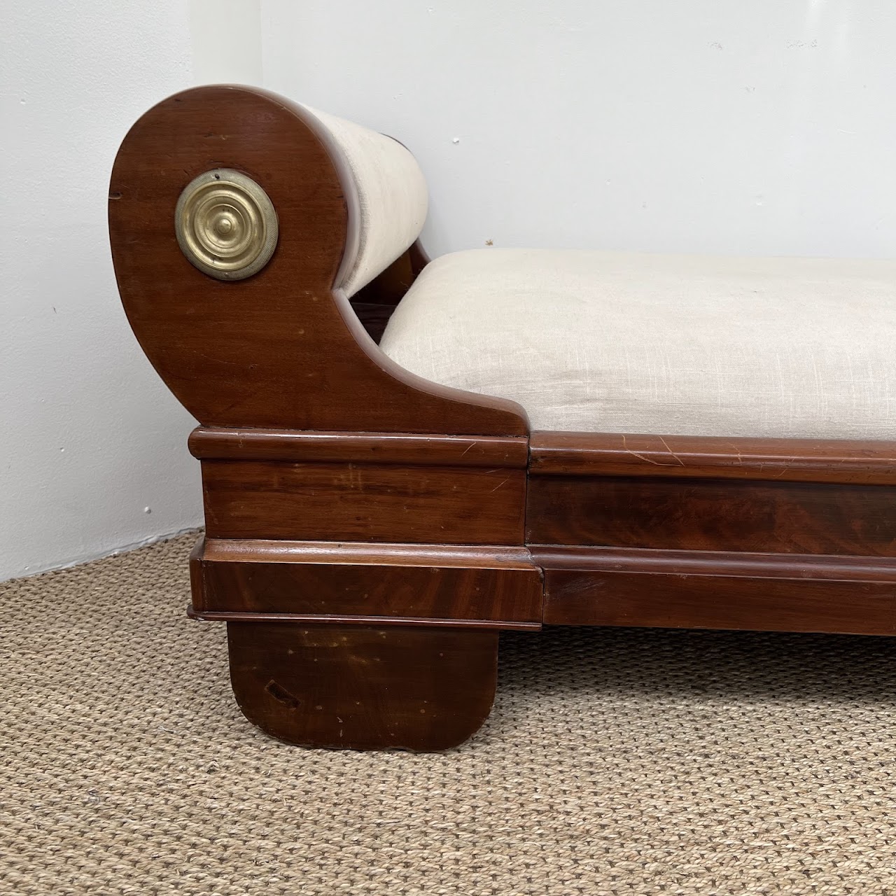 Empire Flame Mahogany Sleigh Daybed