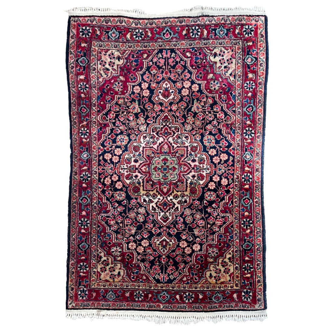 Heriz Wool Floral Area Rug