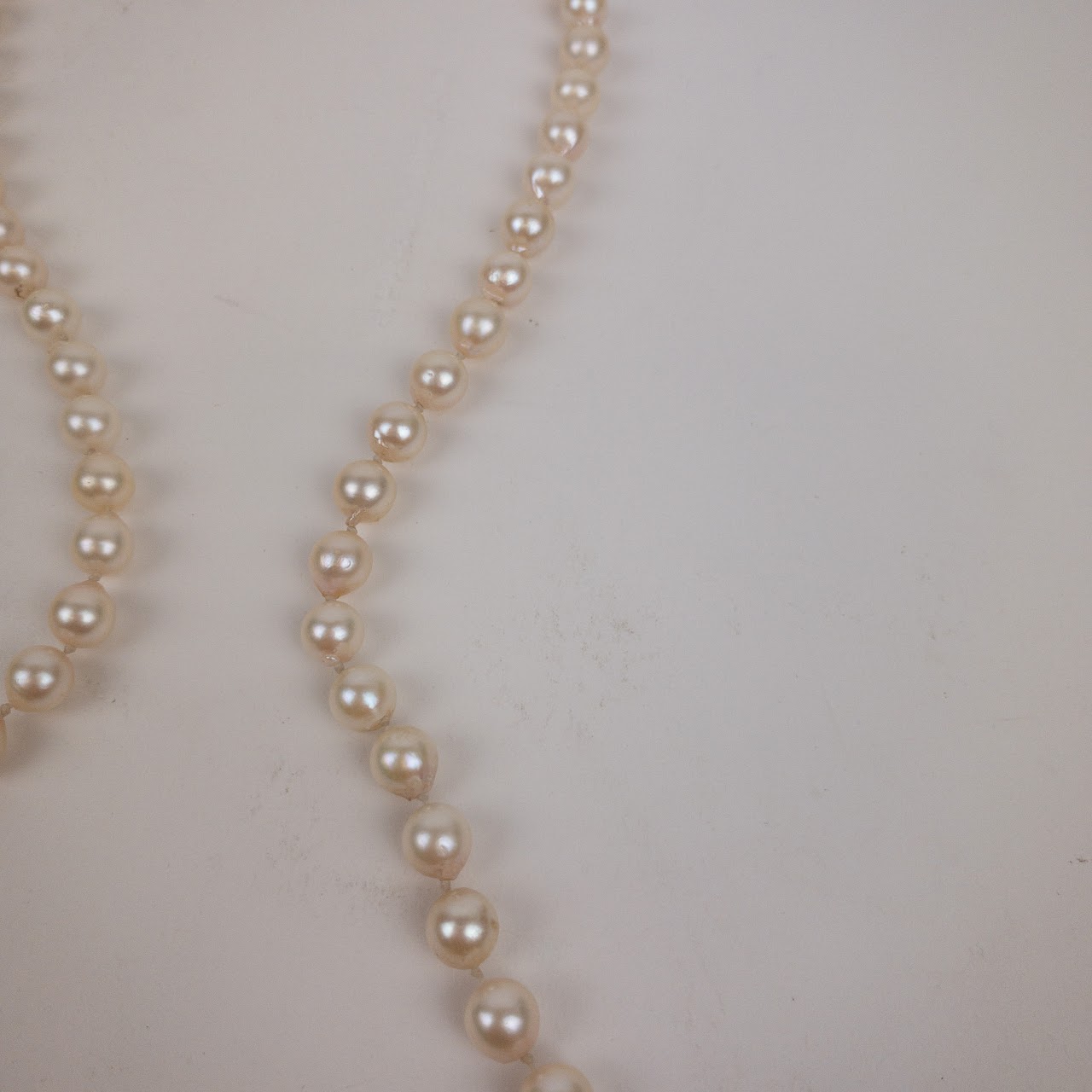 Pearl, Sterling Silver & Diamond Chip Necklace