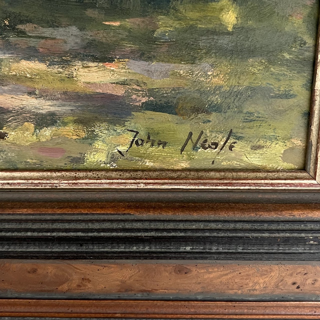 John Neale Signed Oil Landscape Painting