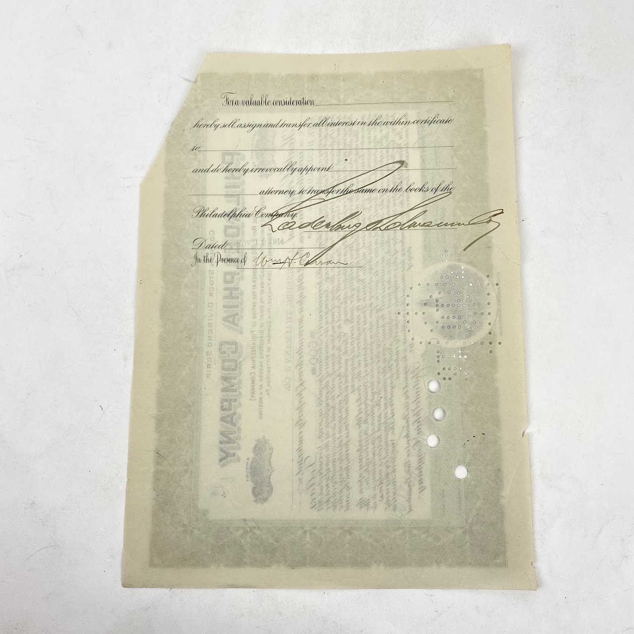 1920's Stock Certificate Lot of 36