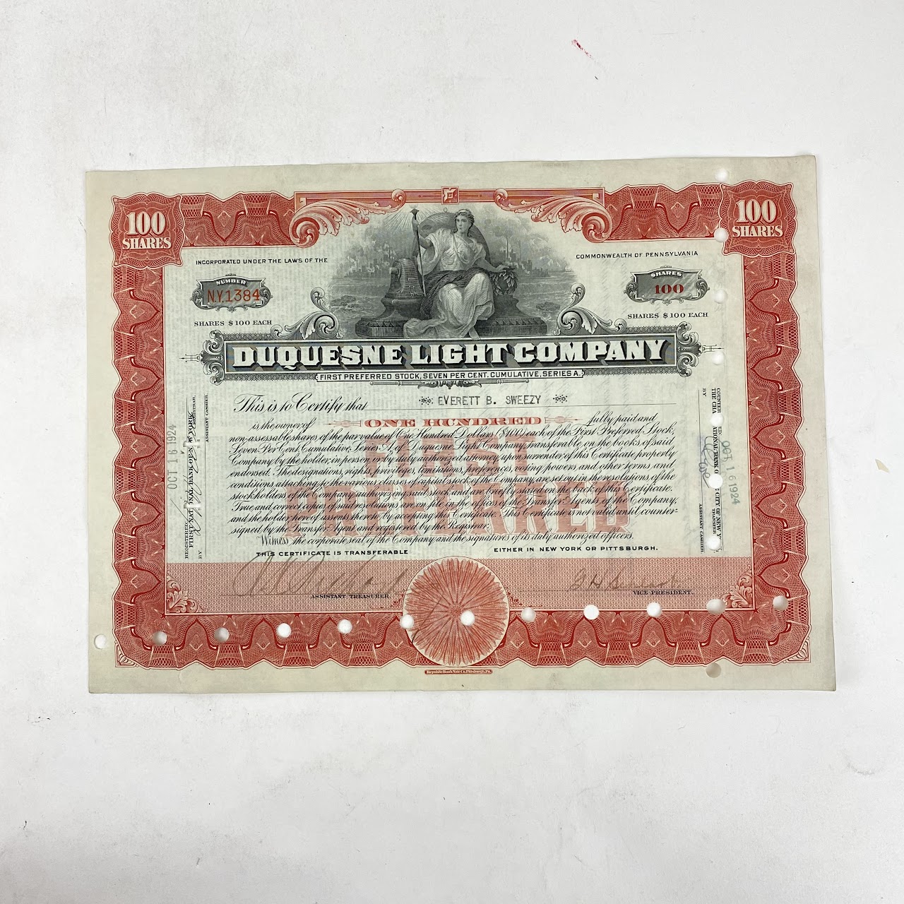 1920's Stock Certificate Lot of 36