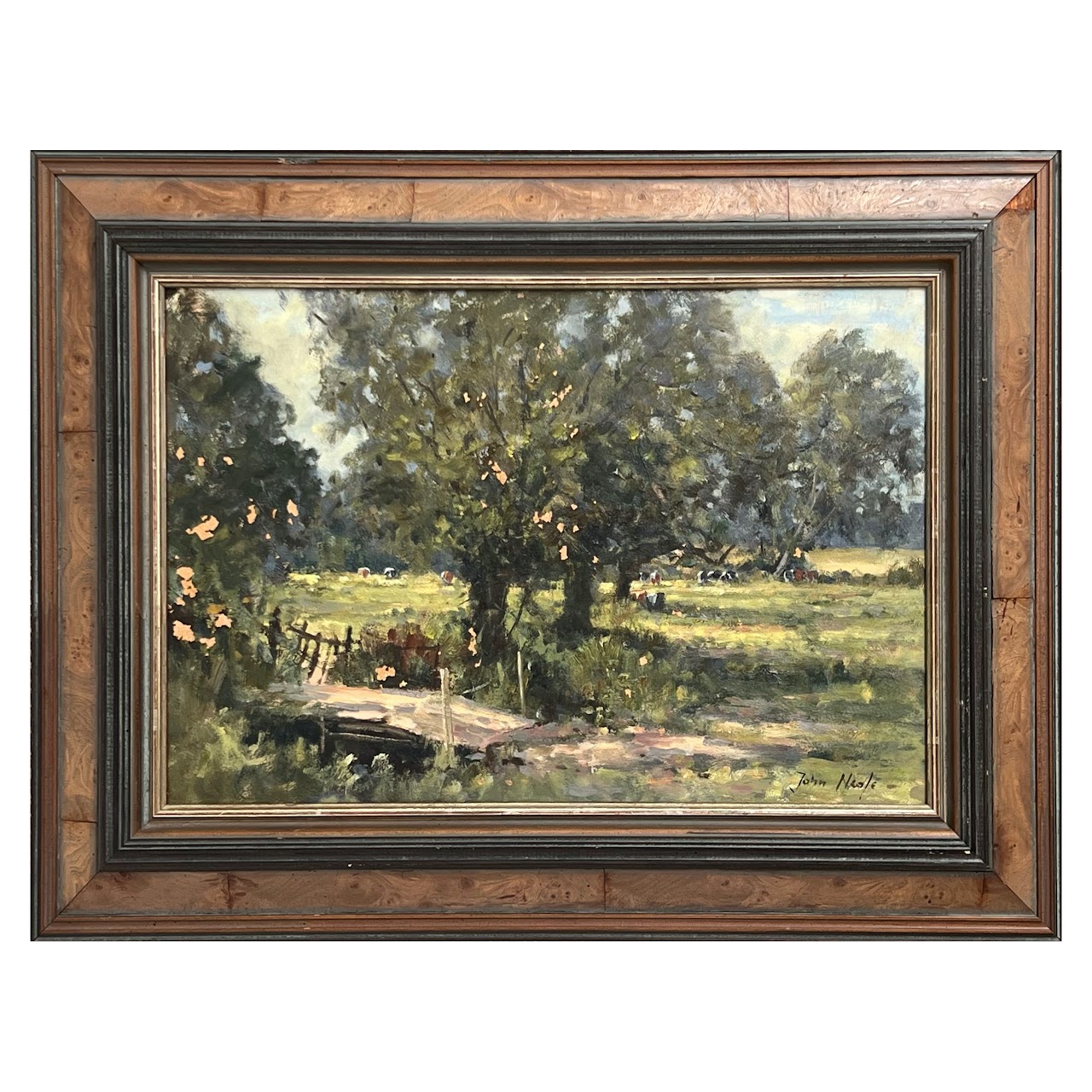 John Neale Signed Oil Landscape Painting