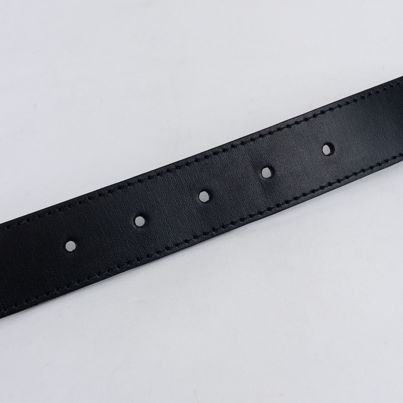 Burberry Black Leather Belt