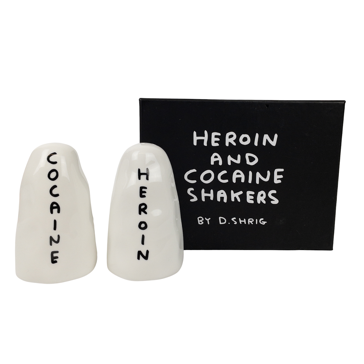 David Shrigley NEW Salt And Pepper Shakers