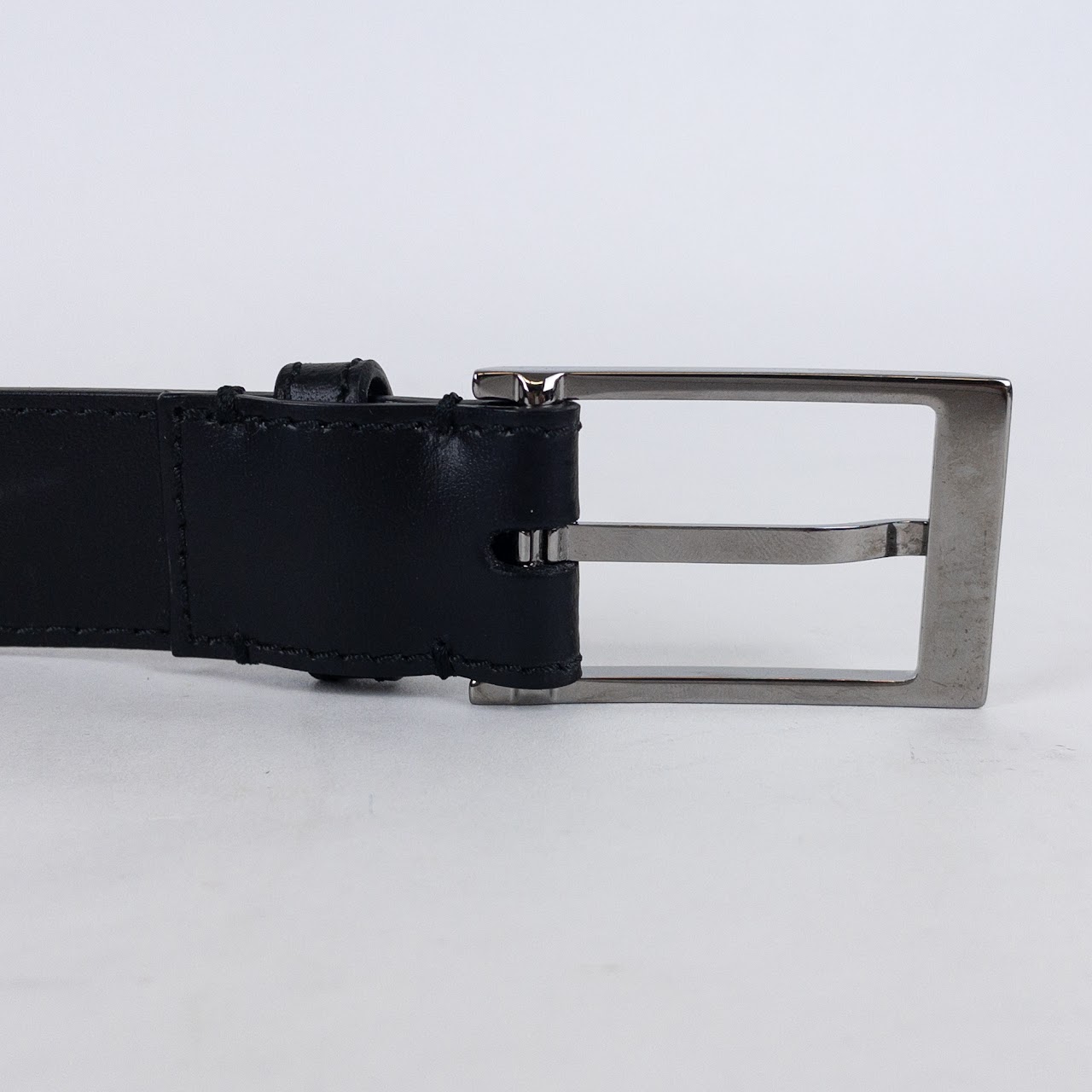 Burberry Black Leather Belt