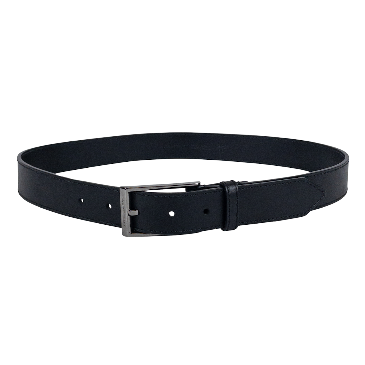 Burberry Black Leather Belt