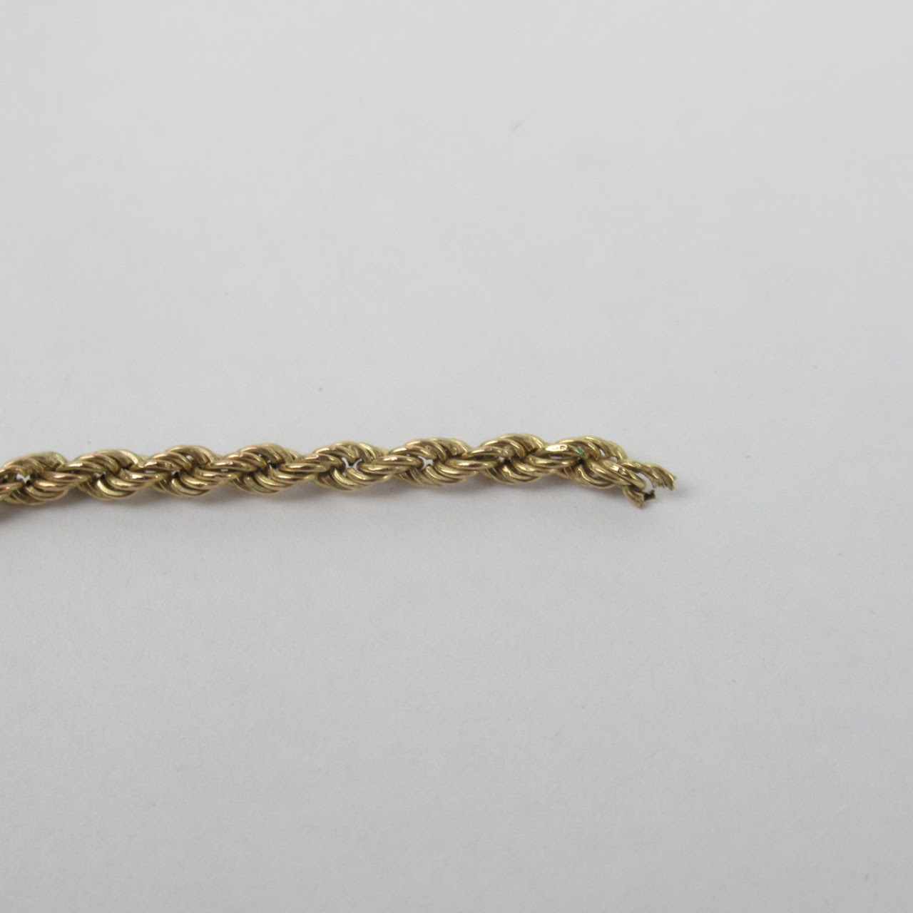 10K Gold Rope Chain Necklace