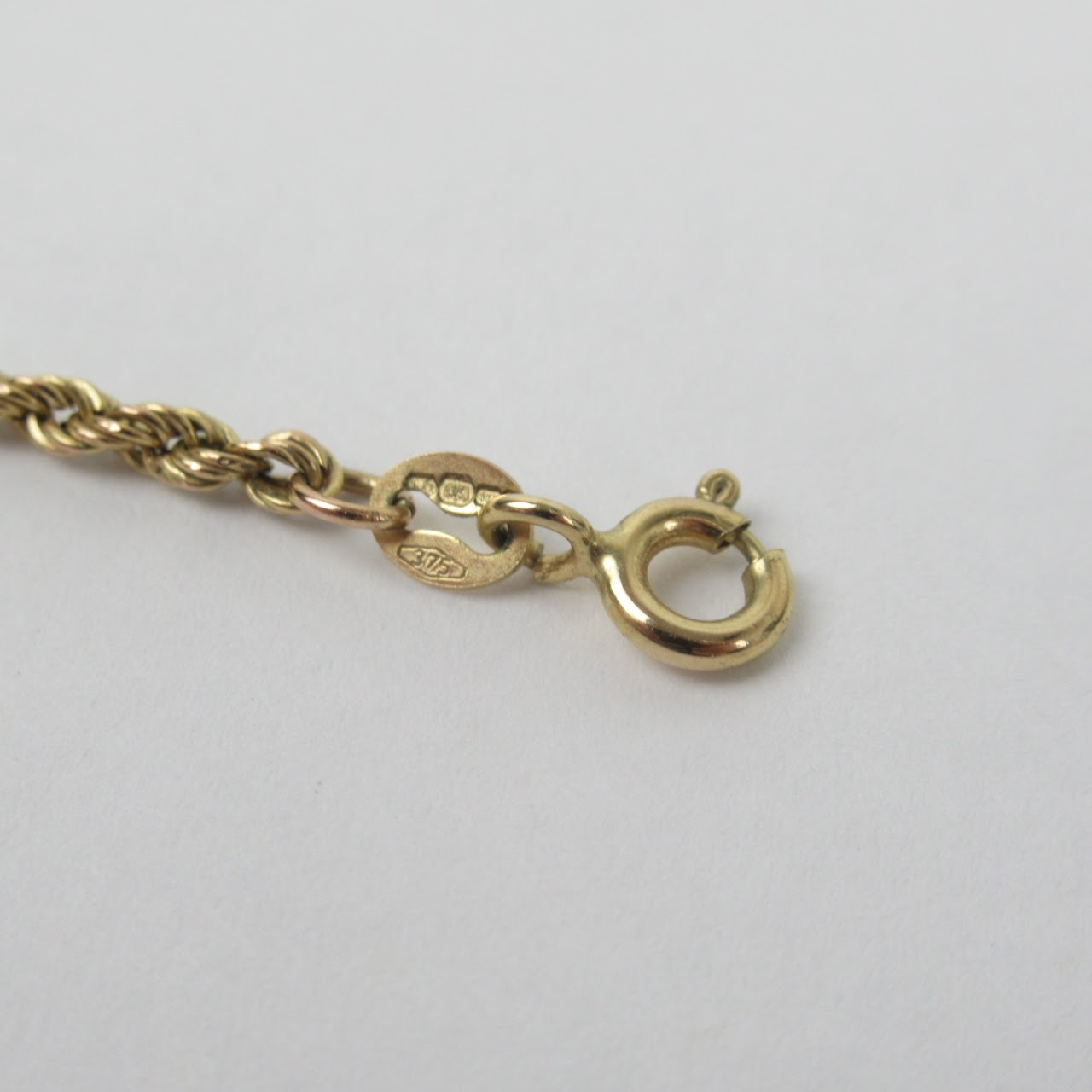 10K Gold Rope Chain Necklace