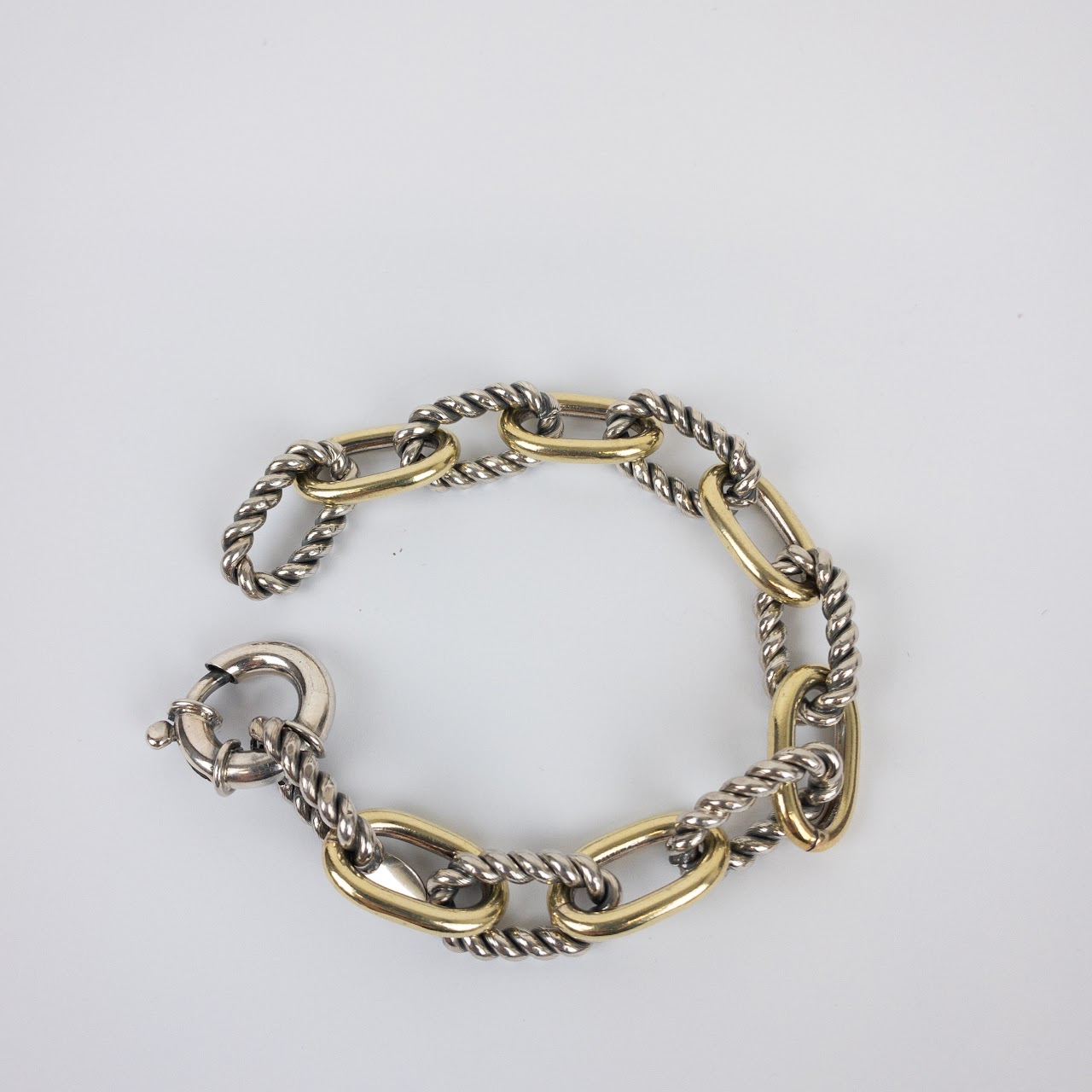 Philip Gavriel MINT Sterling Silver & 18K Gold Chain Link Bracelet