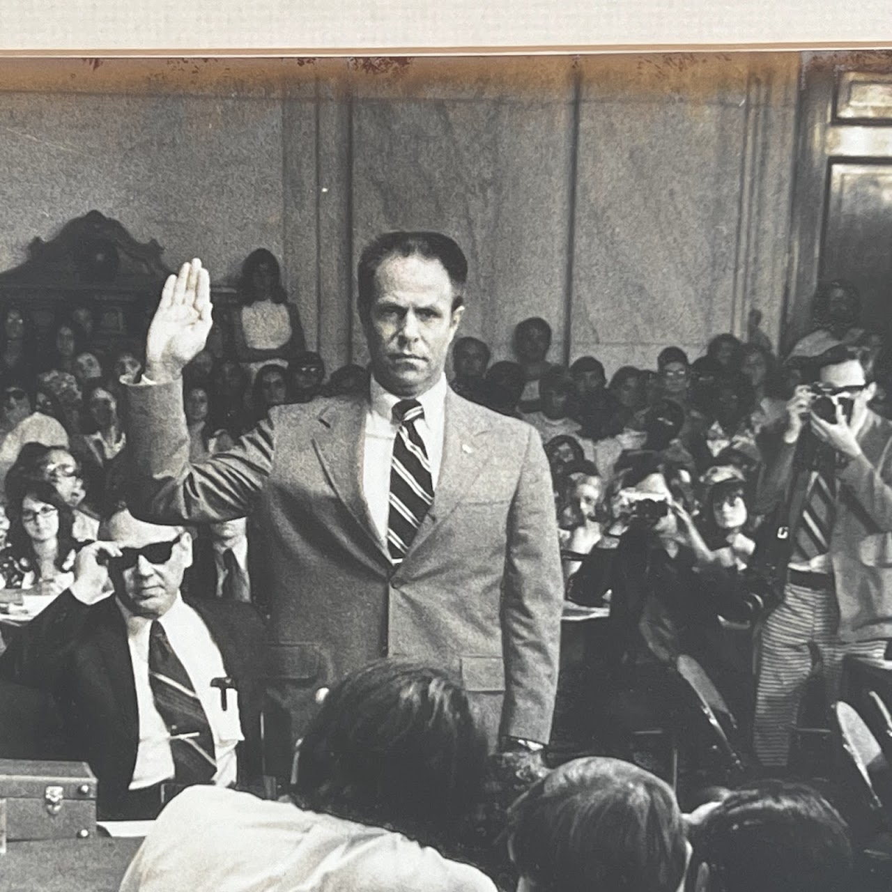 H.R. Halderman Watergate Swearing in Photograph