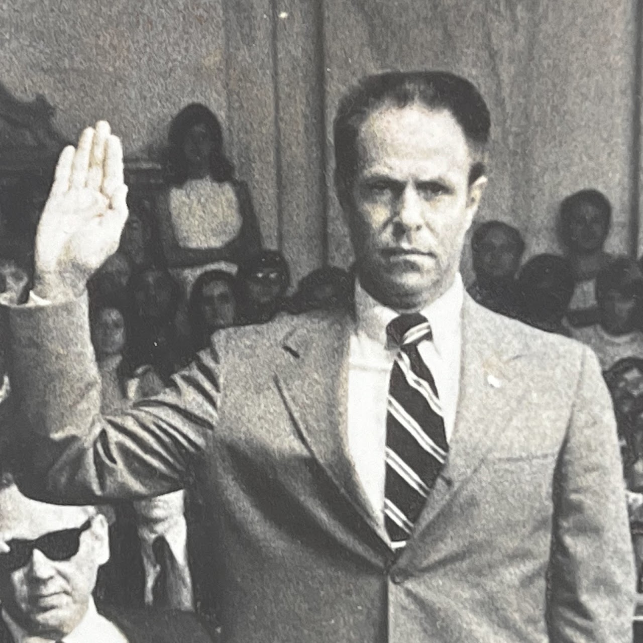 H.R. Halderman Watergate Swearing in Photograph