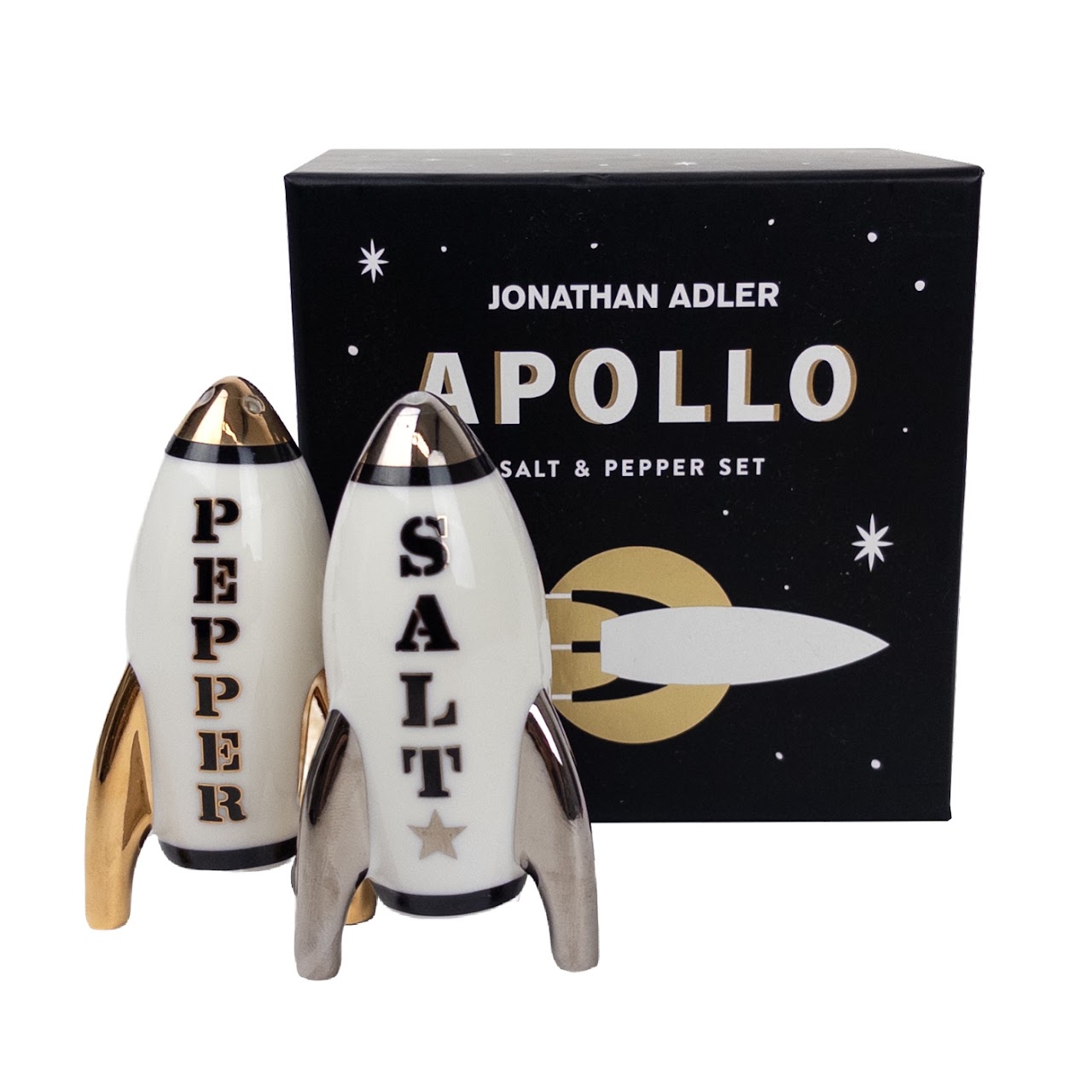 Jonathan Adler New  Apollo Salt and Pepper Shaker Set