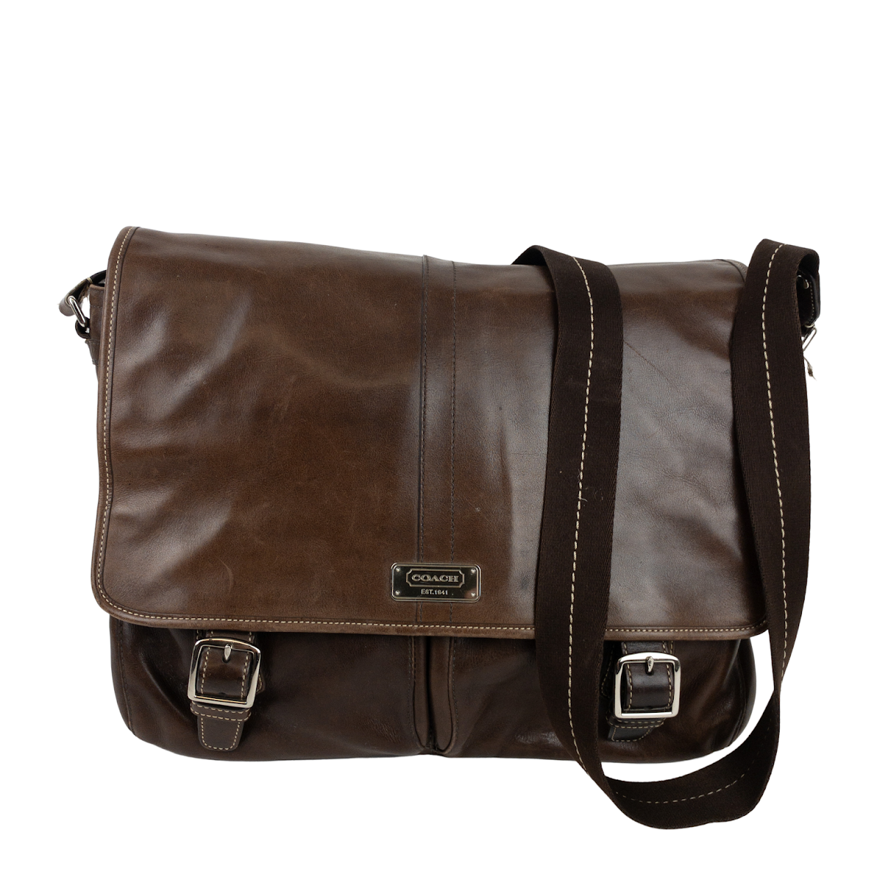 Coach Leather Messenger Bag