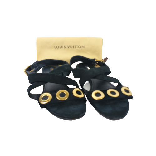 Louis Vuitton Suede Sandals