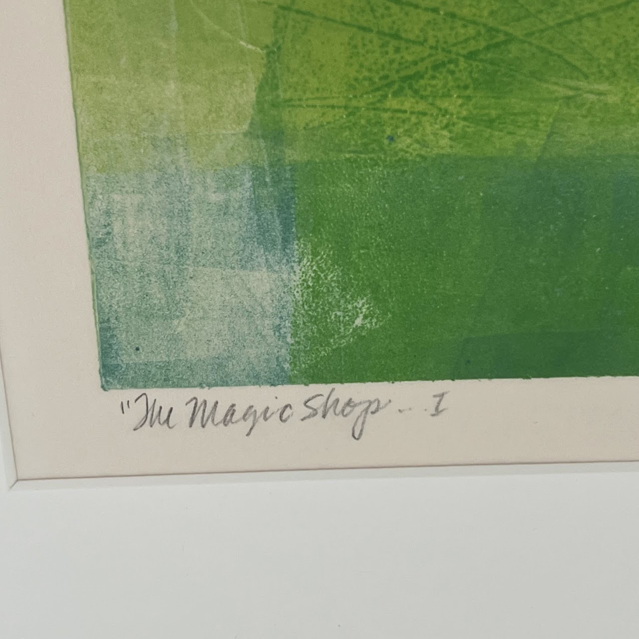 Anne Raymond 'The Magic Shop I' Signed Abstract Plate Monotype, 1992