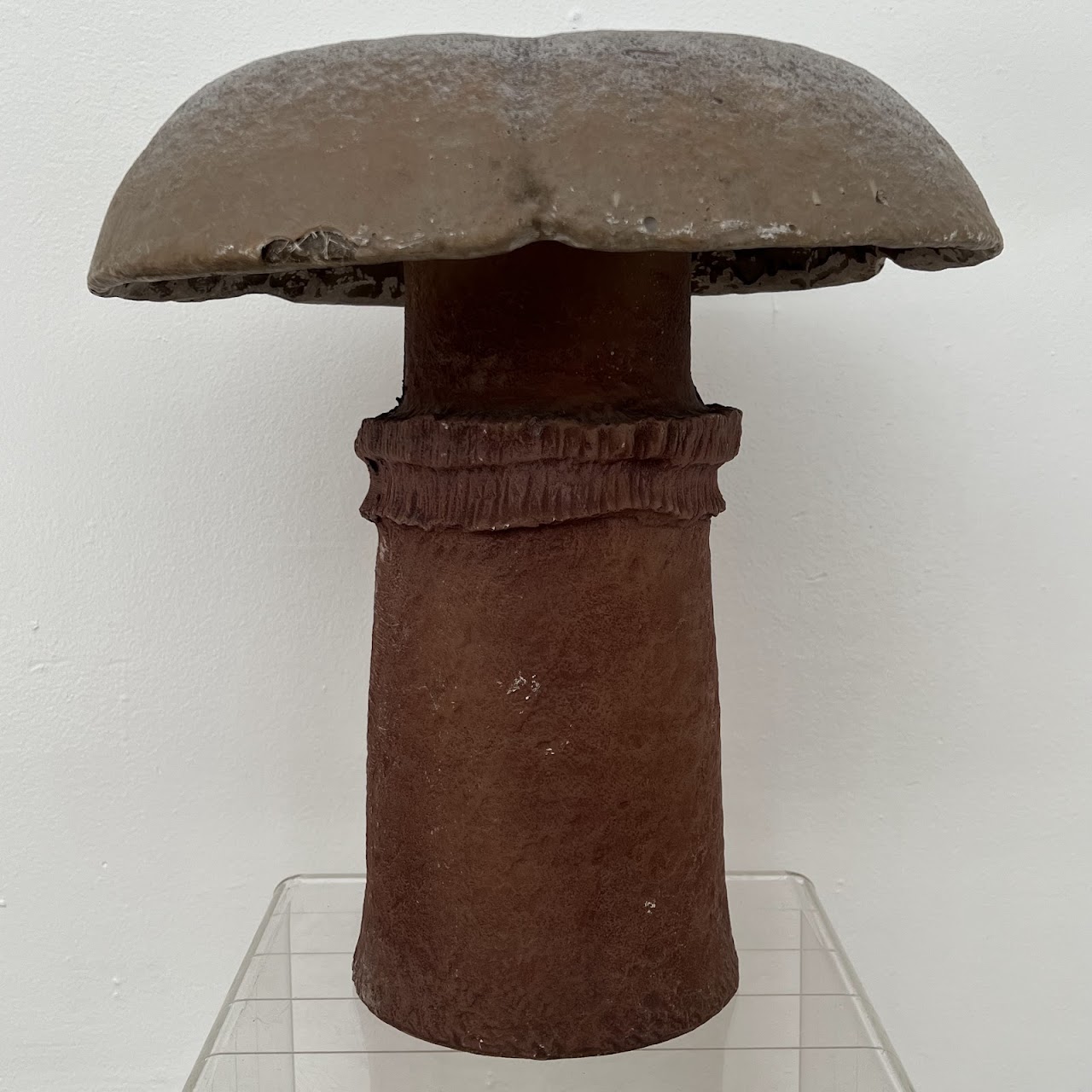 Resin and Fiberglass Vintage Mushroom Sculpture