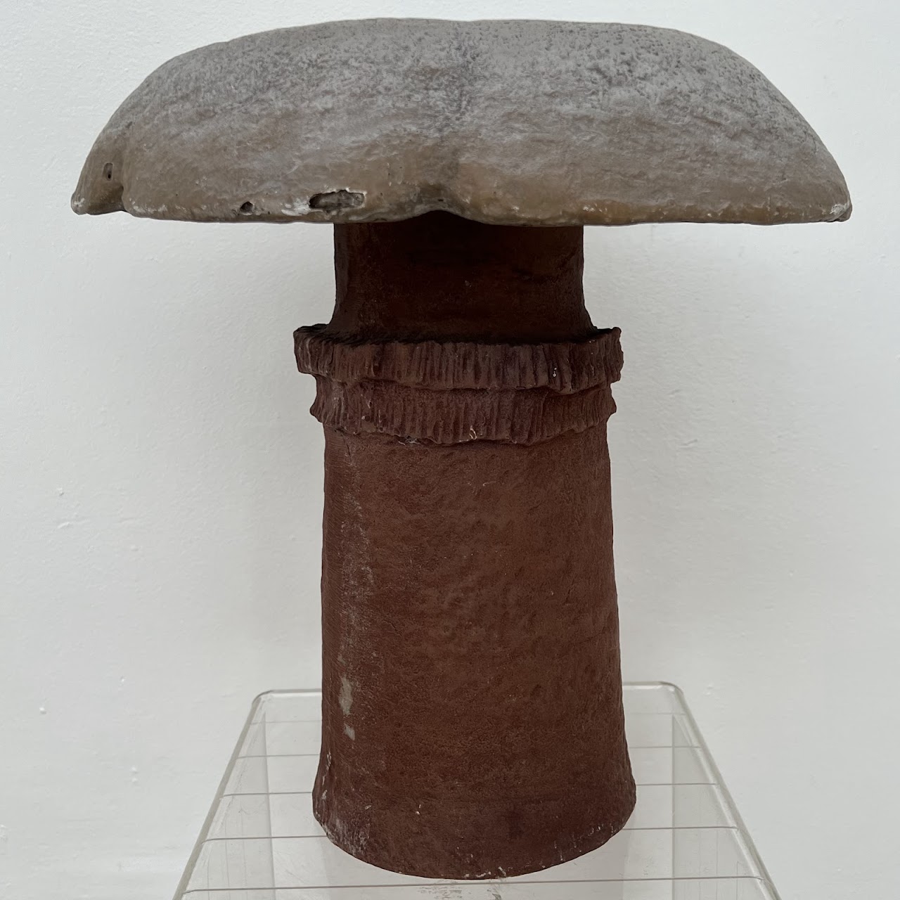 Resin and Fiberglass Vintage Mushroom Sculpture