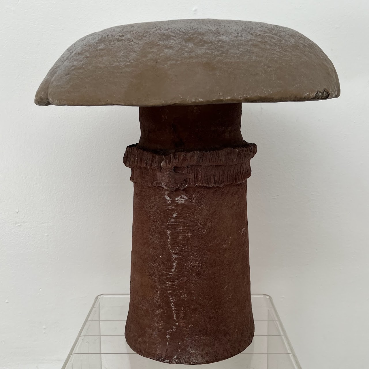 Resin and Fiberglass Vintage Mushroom Sculpture