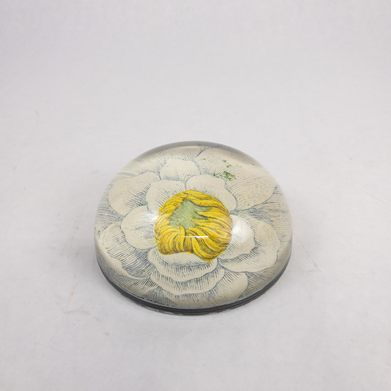 John Derian Water Lily Decoupage Paperweight