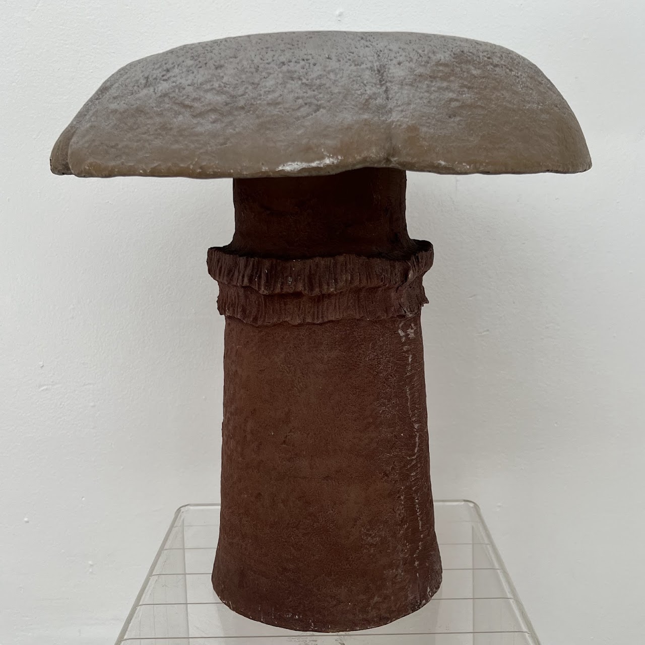 Resin and Fiberglass Vintage Mushroom Sculpture