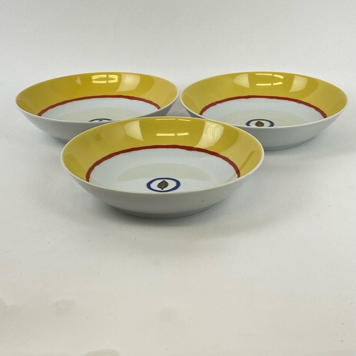 Bernardaud Limoges Set Of Three Bowls & Four Saucers