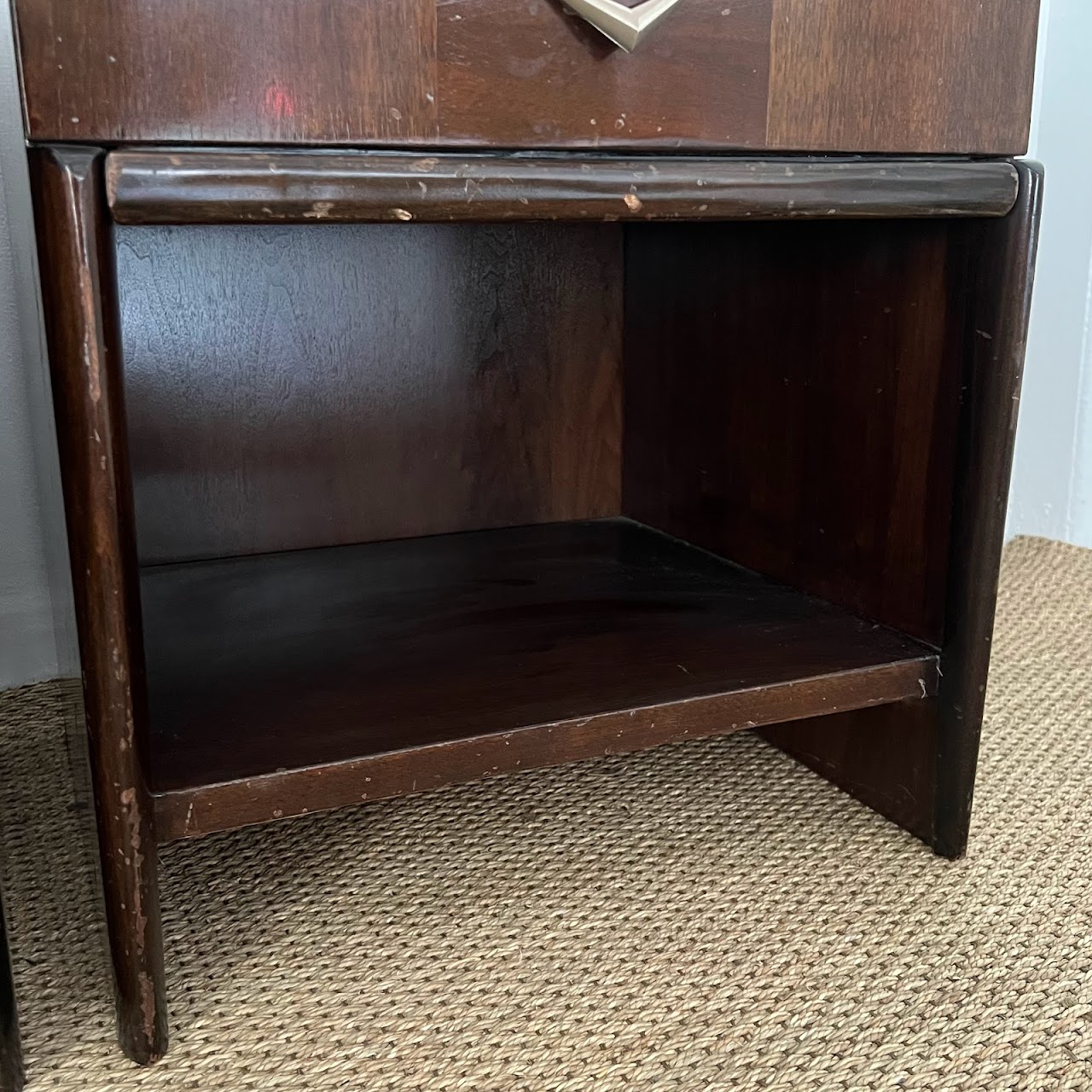 Mid-Century Mahogany End Table Pair