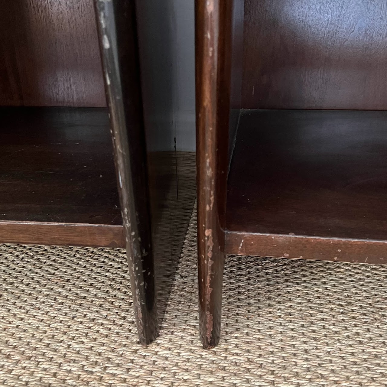 Mid-Century Mahogany End Table Pair