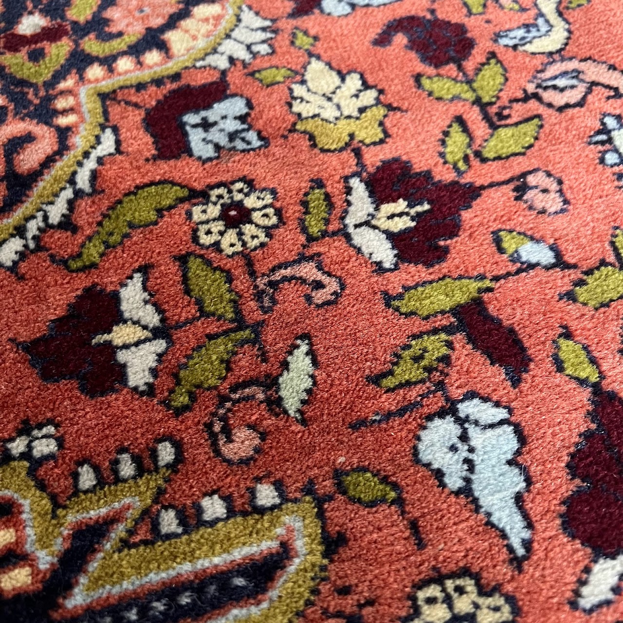 Wool Floral Area Rug