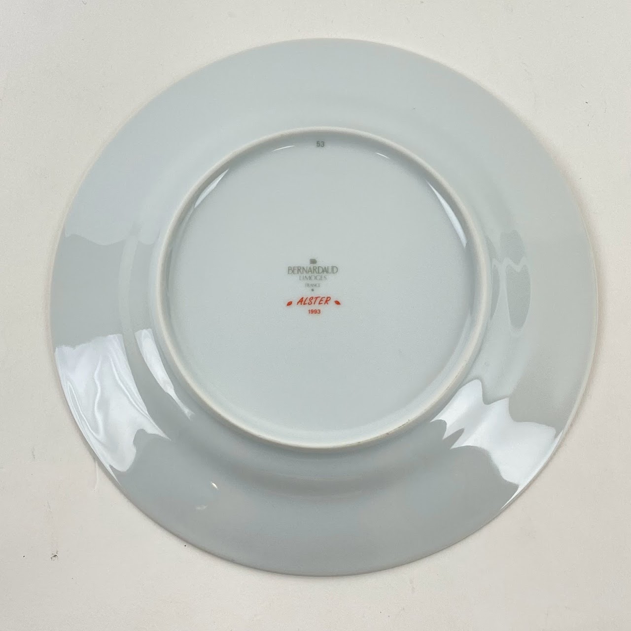 Bernardaud Limoges Set Of Three Medium & Two Small Plates