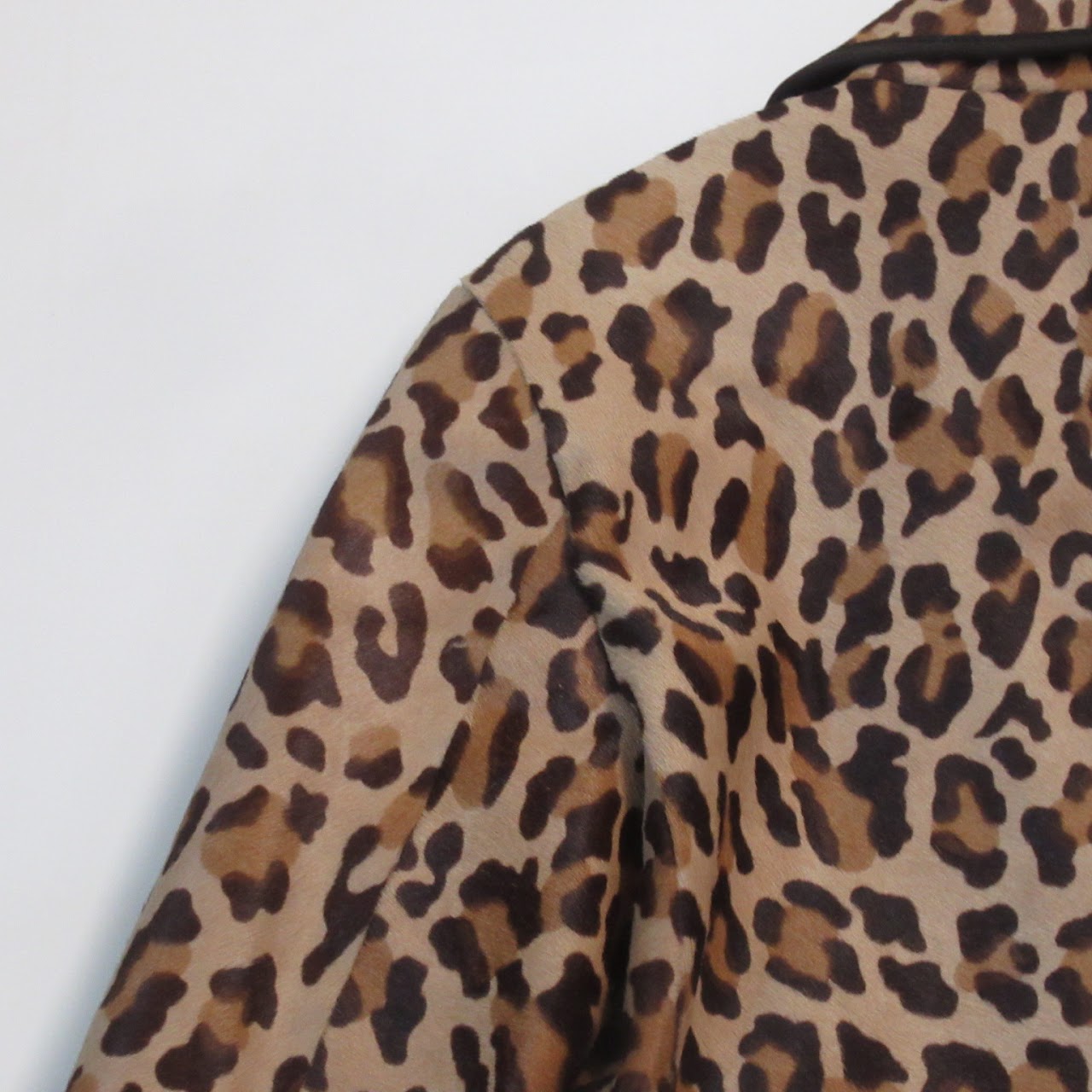 Prada Black Label Leopard Print Pony Hair Jacket