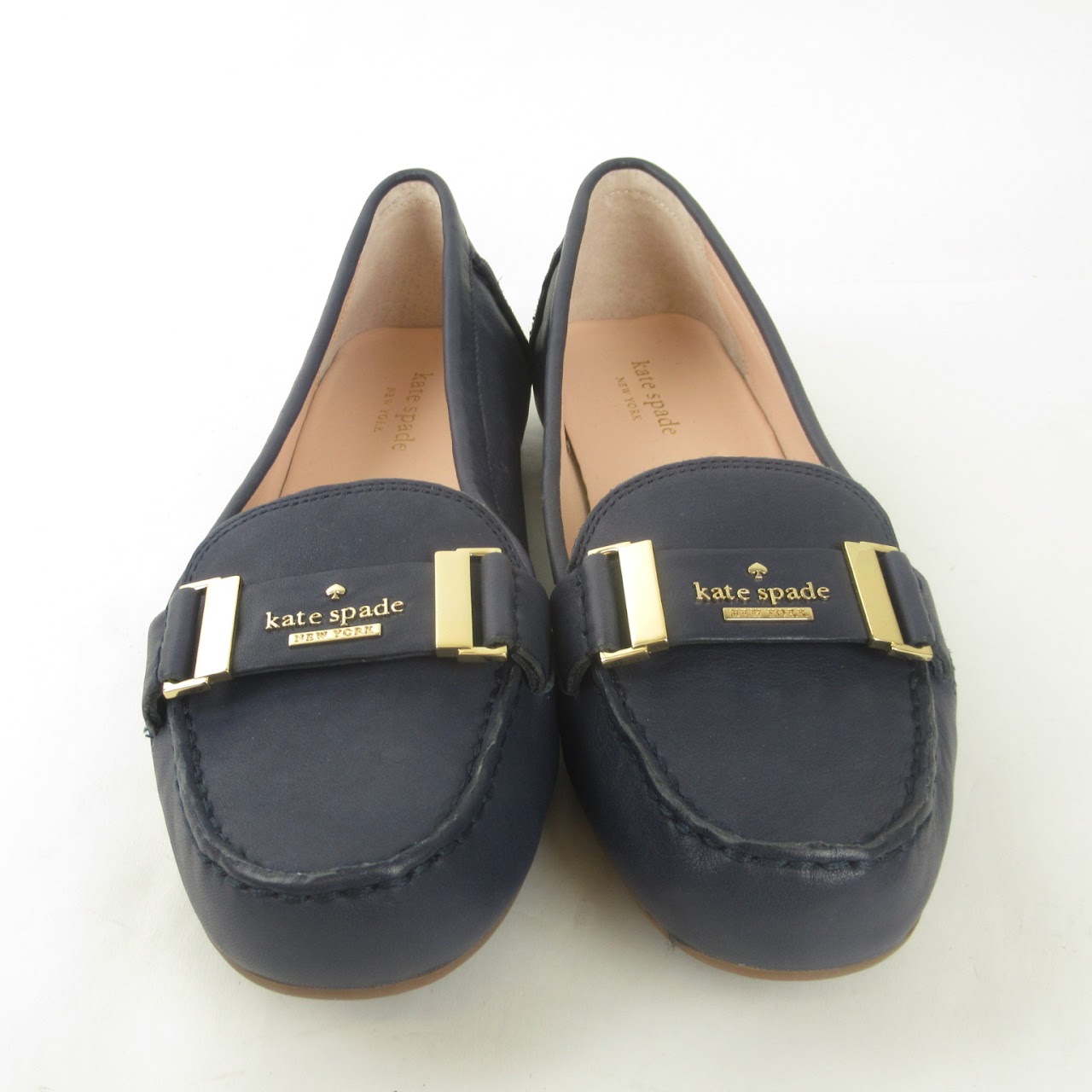 Kate Spade Blue Leather Loafers